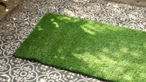 Karpet rumput sintetis Bermuda 3m*2m berkualitas tinggi untuk dekorasi lantai taman luar ruangan