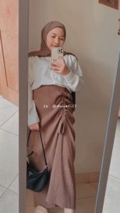 ROK TALI SERUT CRINKLE AIRFLOW PINGGANG FULL KARET