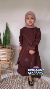 Abaya Anak Perempuan Umur 3-16 Tahun Terbaru Gamis Anak Wanita Kekinian