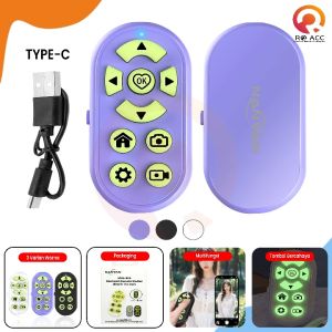 [RO ACC] NANVAN NVN-BR6 TOMSIS TOMBOL BLUETOOTH REMOTE SHUTTER GLOW IN THE DARK RECHARGING