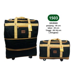 Tas Pakaian AKZ / Tas Travel Bag Tingkat Roda Troli / Tas Lipat 3 & 4 Tingkat / Tas Mudik Haji & Umroh