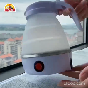 MA-1613 Stainless Steel Mini Kettle Electric Kettle Silicone Collapsible Camping Equipment Travel Kettle Cerek Elektrik