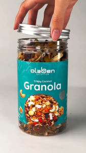 Crispy Coconut Granola (No Oat) Olaben Nutrition - Granola Dừa Giòn – Không Yến Mạch 400Gram