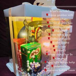 Big gift box SHIP 24HOUR transparent gift box surprise birthday anniversary hadiah untuk wanita for women