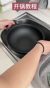 Besi tuang Yuanbao periuk rebusan periuk pelbagai fungsi dapur rebusan mereneh universal periuk goreng dua telinga tidak bersalut periuk tidak melekat periuk set murah periuk masak