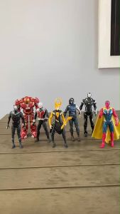 โมเดล ซุปเปอร์ฮีโร่ ฮัลค์บัสเตอร์ วิชั่น โลกิ วอร์แมชชีน แบล็คแพนเธอร์ แอนท์แมน โมเดลฟิกเกอร์ ขนาด 15.5-18 ซม. *ไม่มีไฟ*