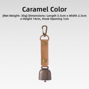 Outdoor Camping Hiking Bear Head Bell Cute Backpack Pendant Mountaineering Hook Retro Vintage Copper Wind Chime Accessory