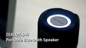 ZEALOT S46 Wireless Bluetooth Speaker Portable IPX7 Waterproof Outdoor Stereo Bass Music Loudspeaker 10W Support AUX TF U Disk