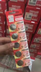 Vỉ 5 Viên Pin Cmos CR2032 pin tròn 2032 hãng Maxell Nhật Lithium chuyên dụng cho chìa khoá xe máy đồng hồ đeo tay thiết bị y tế máy lên dây đàn