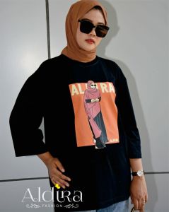 kaos jumbo atasan wanita terbaru / kaos oversize wanita lengan 3/4 fashion wanita terbaru kaos wanita atasan wanita baju wanita terlaris