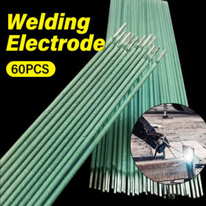 60Pcs Green Welding Electrode Solder Wires Rod Low Temperature Easy Melt Carbon Steel Cored Wire Rod Galvanized Pipes Solder