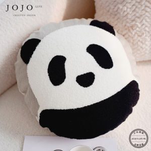 Modern Animal Panda round Cartoon Childrens Cute Pillow Home Decorative Cushion Cover Feather down Insert Included