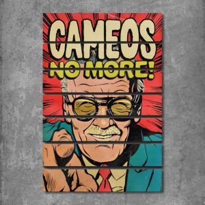 Dekorasi hiasan dinding poster kayu comic retro cameos 1 pasang 45x30cm pajangan wall decor poster dinding aesthetic