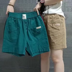 Quần short kaki nữ bigsize từ 40-80kg nhiều màu phối khuy sang chảnh Quần đùi nữ chất kaki mã 35
