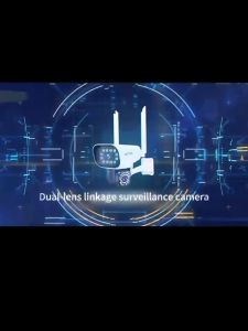 กล้องสองเลนส์ สี Full 4K HD หน้าจอคู่ 8ล้านพิกเซล ไฟฟ้าดับทำงานได้เช่นกัน AI โมบายแทรคเกอร์ WiFi หน้าจอคู่ กันน้ํา เสียงสองทาง