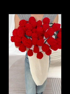 ผ้าห่มช่อกุหลาบ สินค้าสำเร็จรูป  Handmade Rose ดอกไม้ช่อดอก วันแม่แฟนของขวัญวันเกิดจบการศึกษาครูของขวัญวันวาเลนไทน์