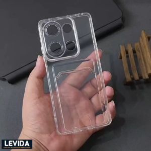 Poco M6 Pro 4G Card Case Clear / Slot Kartu Bening Case Poco M6 Pro 4G