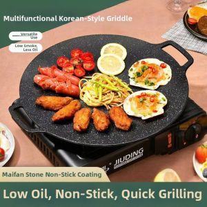 Non-stick Portable Grill Pan for Shrimp and Meat