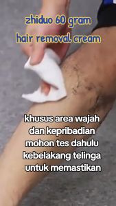 ZHIDUO Soothing Silky Hair Removal Cream: Penghalus Kulit & Perontok Bulu