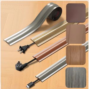 1pc 1m/3meters High Quality Soft Cord Cover Durable Flexible Wire Cover PVC Cable Management Floor Cable Cover Indoor