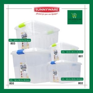 Storage Box Stockbox Christmas Giveaway Basket Xmas Loot Bag Gift Stackable Organizer Transparent White - Sunnyware