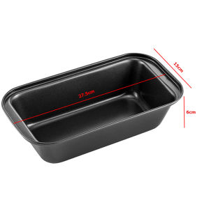 LMETJMA Chống Dính Thép Carbon Bánh Mì Chảo Hình Chữ Nhật Máy Nướng Bánh Cho Bánh Brownies Thịt Thân Thiện Với Môi Trường Bếp Bánh Mì Nướng Hộp JT233