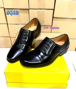 Giày da nam mũi tròn thanh lịch..Thiết kế giả dây sang trọng..đế cao su mềm..màu đen..khâu đế sẵn chắc chắn