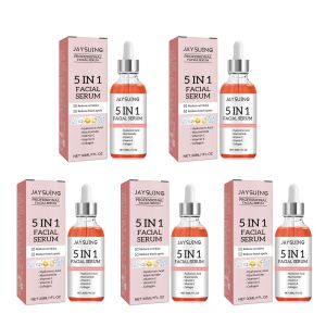 Jaysuing 5 In 1 Hyaluronic Acid Face Serum 30ml Moisturizing Vitamin C Collagen Lightning Facial Serum Shrink Pores Skin Care