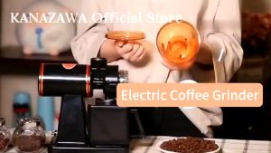 Electric coffee bean grinder small semi-automatic home grinder espresso commercial all-in-one pulverizer