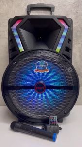 ลําโพงดอก15นิ้ว LT-1517 มีไฟ LED กระพริบ ปรับ Bass/Treble/Echo ช่องเสียบไมค์+สายกีต้าร์ แถมไมค์ลอย+สายชาร์จ+ท ลําโพงตัวใหญ่ ลำโพงบลูทูธ ลำโพงล้อลาก นำมาลองใช้ในการหู๊ฟื้นหูฟู