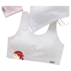 Áo Ngực Cotton Nguyên Chất Cho Bé Gái Thời Kỳ Phát Triển Tuổi Dậy Thì Áo Ngực Thể Thao Chống Sốc Cố Định Không Có Dây Đeo