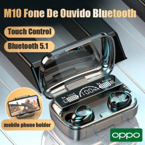♥ SFREE Shipping ♥ OPPO M10 Fone De Ouvido Bluetooth TWS Earphones Wireless Bluetooth 5.1 HiFi Sport Noise Reduction Headphones Touch Control Earbuds