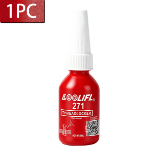 LOOLIFL | LOOLIFL 243 271 272 263 262 Thread Locker Blue Red Medium Strong Strength Threadlocker Fasteners Metals Anaerobic Screw Glue