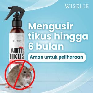 Wiselie Semprotan Pengusir Tikus Alami Obat Pengusir Anti Tikus Ampuh dengan Formula Aromatic Spray