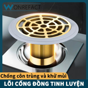 Lõi thoát nước sàn WONREFACT khử mùi và chống con trùng bằng đồng lõi lọc cống thoát nước phòng tắm nhà tắm -INTL