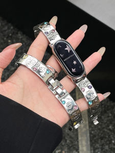 Onebag Cute Colorful Metal Xiaomi Mi Band 987 Compatible KT Cat Bracelet Strap for Xiaomi 10 NFC Version Smart Watch Band