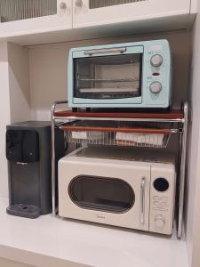 Kitchen Microwave Oven Vintage Storage Rack