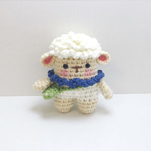 Handmade Sheep Car Keychain Cute Woven Bag Couple Hanging Ornament Birthday Gift Creative Gift Keychain Soft Healing Series