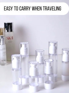 30/50/100ml Travel Cosmetic Skincare fragrance Vacuum Spray Bottles / Pump Lotion Bottle Jar