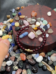 6mm Natural Stone Beads Bracelet for Luck & Wealth Energy Crystal Elastic Wristband Gift
