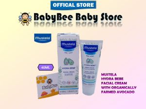 MUSTELA Hydra Bebe Facial Cream With Organically Farmed Avocado for Normal Skin (40ML / 1.35fl.oz)