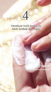 Crystallure Moisture Rich Cleansing Foam 100ml - Facial Wash Pembersih Wajah Anti Aging untuk Perawatan Wajah dan Skin Barrier with Allantoin Gold-Peptide Crystals and Amino Ectoin (Face Wash for All Skin Type)