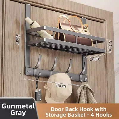 BAIFULING | No-Drill Over Door Hook Rack