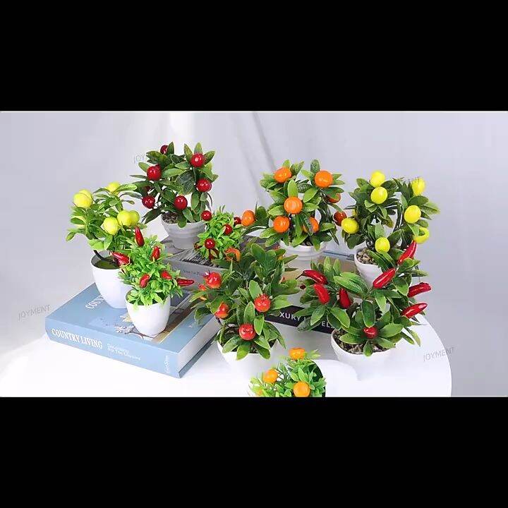 DODORY PT25 Pot Tanaman Hias Bunga Hias Plastik Ornamen Pot Bonsai