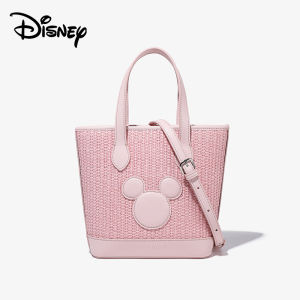 กระเป๋าดิสนีย์มิกกี้เมาส์สำหรับแฟชั่นสำหรับผู้หญิงกระเป๋าเสื้อสายเดี่ยวแบบครึ่งตัวผู้หญิงล็อค Picotin