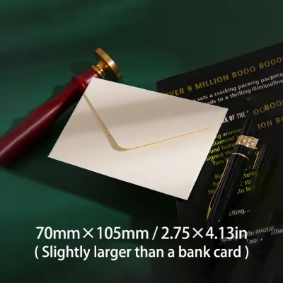20/50pcs 10.5*7cm Vintage Square Mini Kraft Paper Envelopes - Ins Style Storage Envs for Small Cards Love Letters