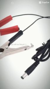 Dây Nguồn DC Kẹp Bình Ắc Quy 12V-24V Cho Quạt Tích Điện Wifi Camera Khi Mất Điện (Loại Tốt)