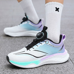 Giày Thể Thao Nam Mùa Hè Thoáng Khí Nút Xoay Không Cần Dây Giày Chạy Bộ Trẻ Em Thanh Thiếu Niên Học Sinh Trung Học Cơ Sở