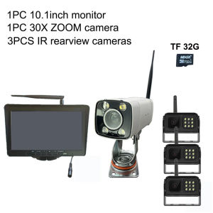 Crane Wireless Monitoring Camera High-Altitude Tower Zoom Amplification Supports Receiver Key Control Zoom High-Definition Large