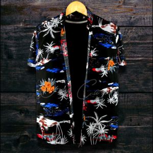 KEMEJA MOTIF PANTAI PRIA DAN WANITA KEMEJA PANTAI TERBARU LENGAN PENDEK DAN TERLARIS